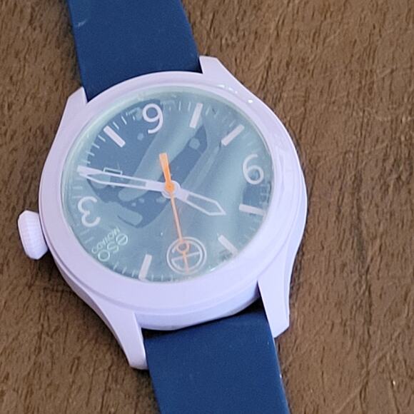ESQ by Movado One Watch Unisex 42mm Purple Silicone Blue Band ES.50.3.29.569 New main image 9